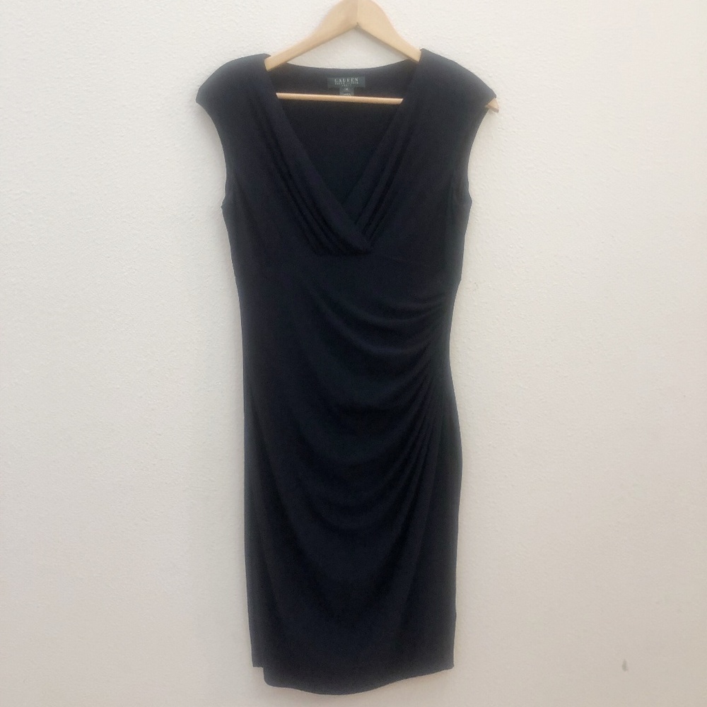 Lauren by Ralph Lauren  | Wrap Dress V Neck | Navy